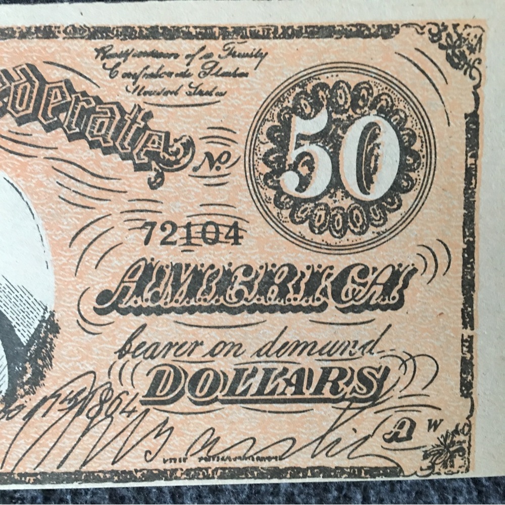 🟦Vintage Old Play Bills, Bundle of 10, $50 , Blue 50 print /back. - Picture 5 of 7
